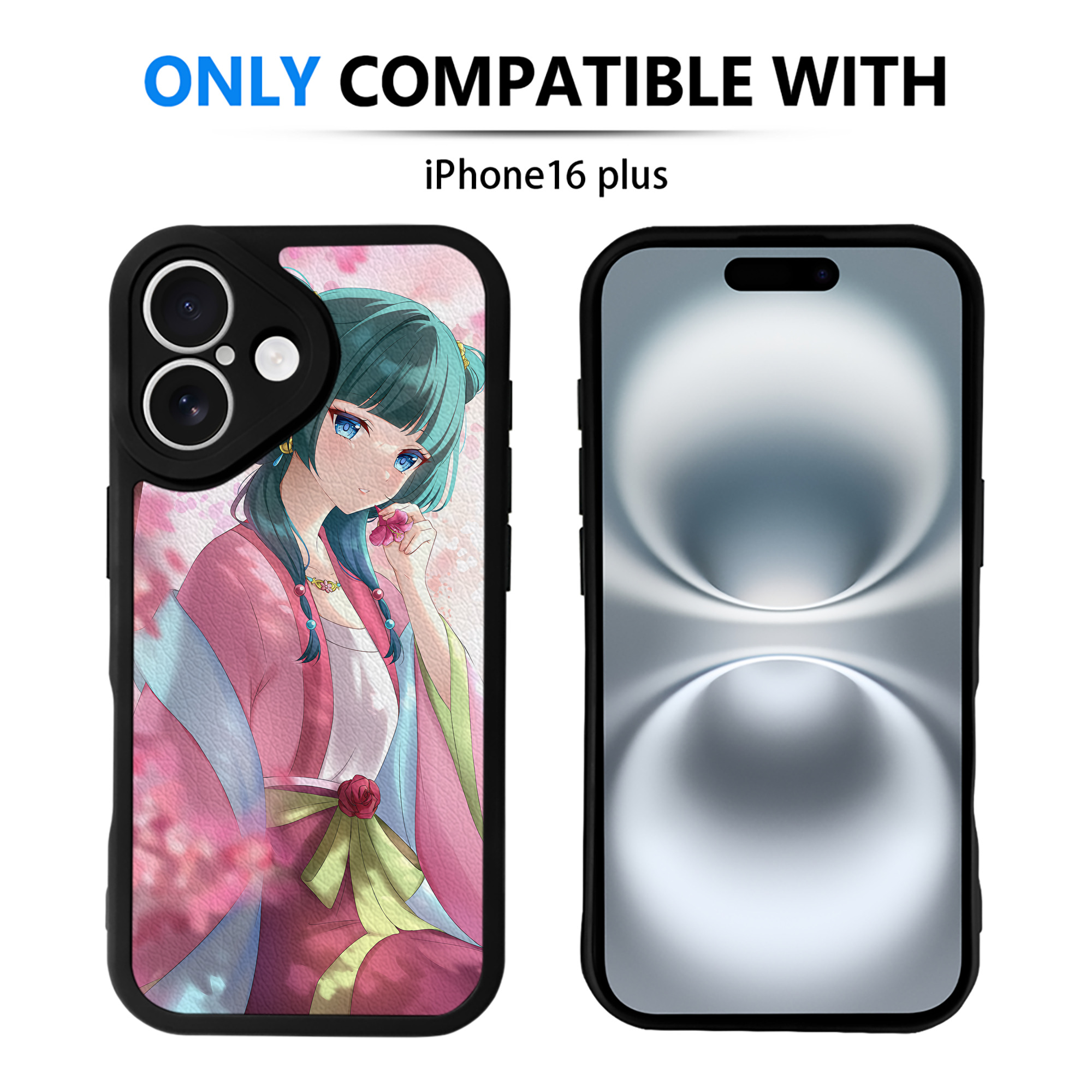 （画像用） 薬屋のひとりごと The Apothecary Diaries 【iPhone 16シリーズ対応】シリコンスマホケース（レザー調） 材質：シリコン